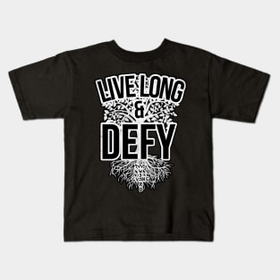 W3IRD GVNG ''LIVE LONG & DEFY'' Kids T-Shirt